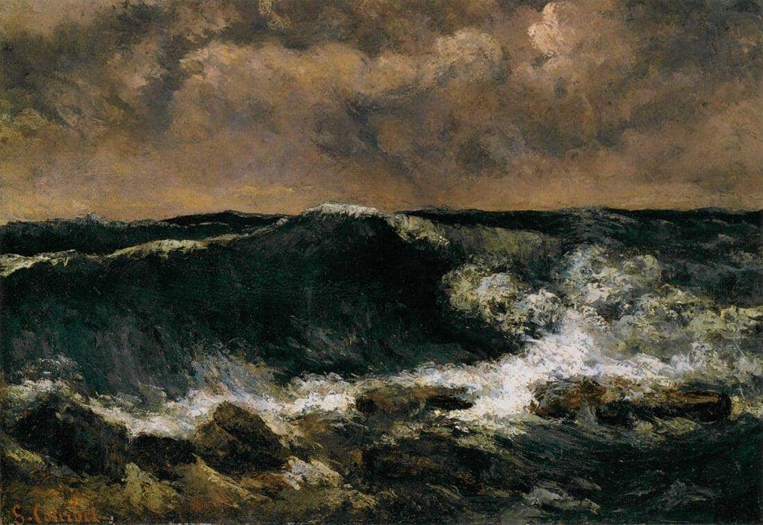 Stormy Sea, 1869 by Gustave Courbet