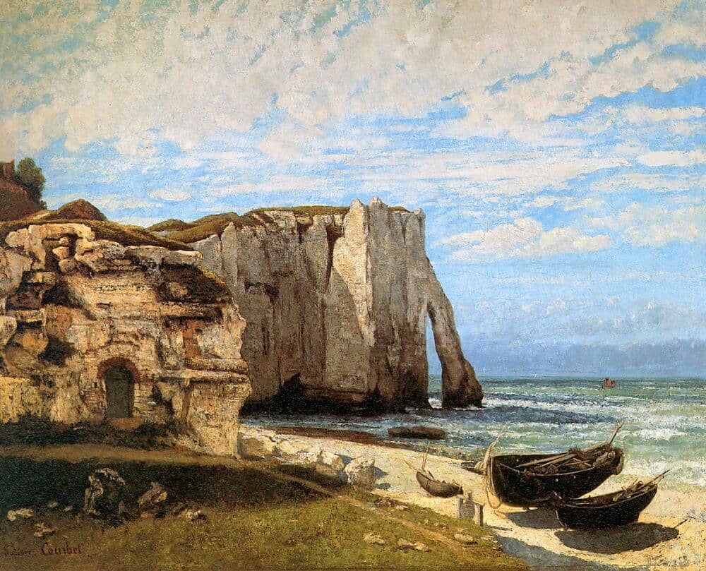 The Cliff at Etretat after the Storm, 1870 by Gustave Courbet