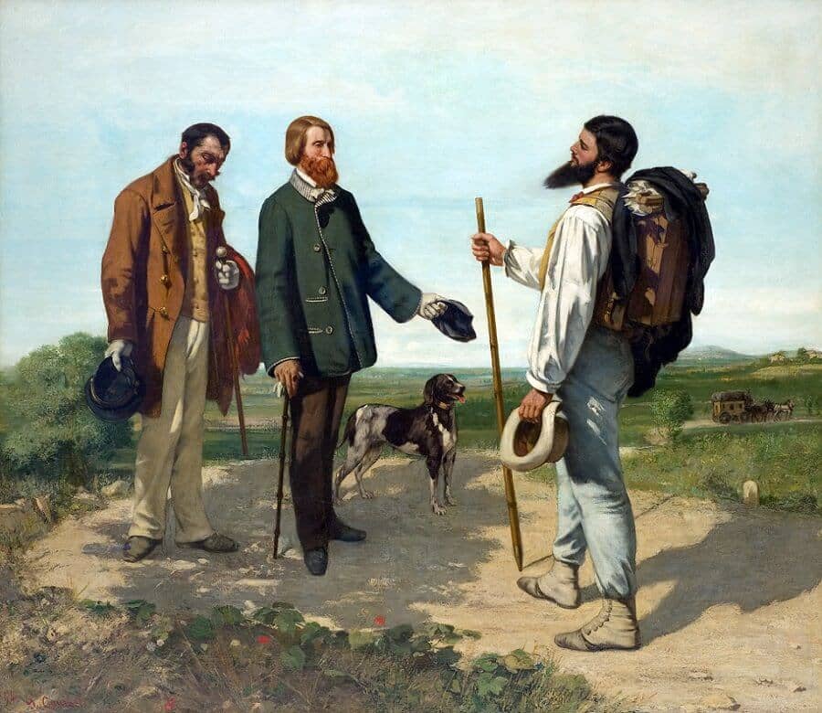 The Meeting, 1853 by Gustave Courbet