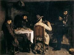 After Dinner at Ornans by Gustav Courbet