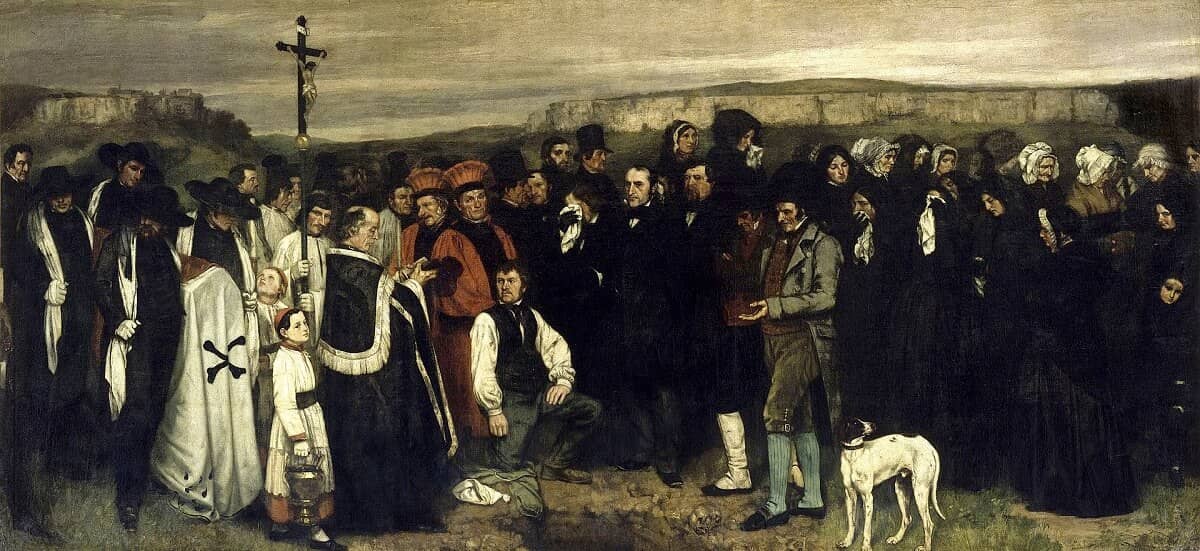 A Burial at Ornans, 1851 by Gustave Courbet