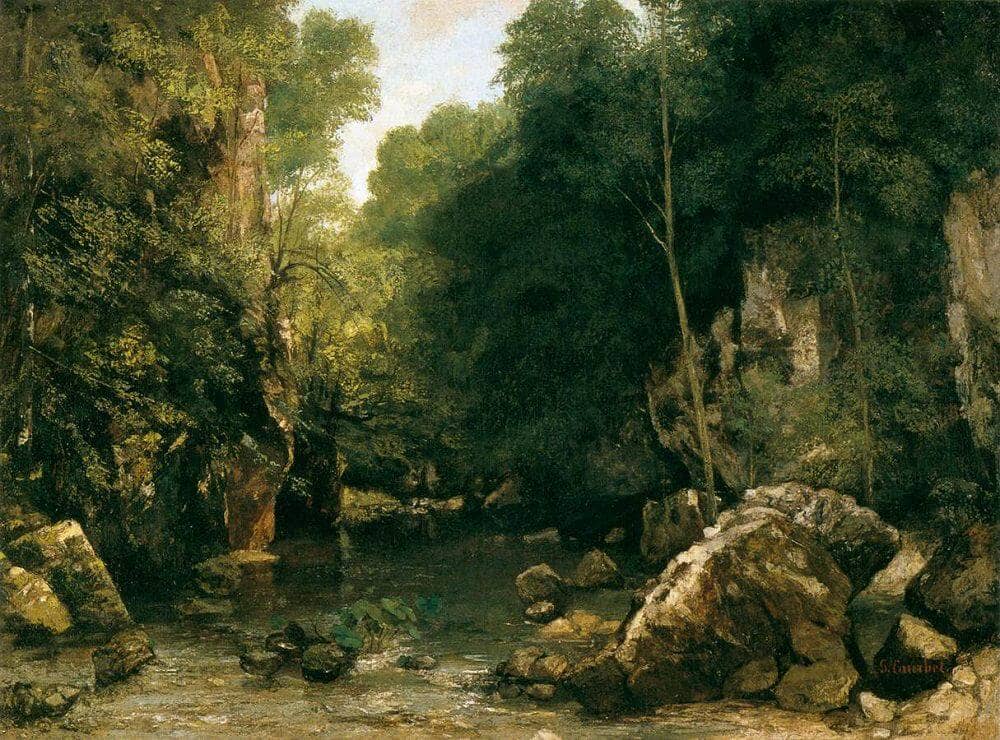 The Shaded Stream, 1865 by Gustave Courbet