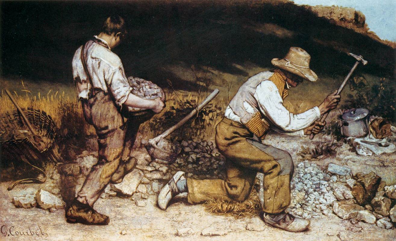 The Stone Breakers, 1849 by Gustave Courbet