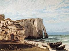 The Cliff at Etretat after the Storm by Gustave Courbet